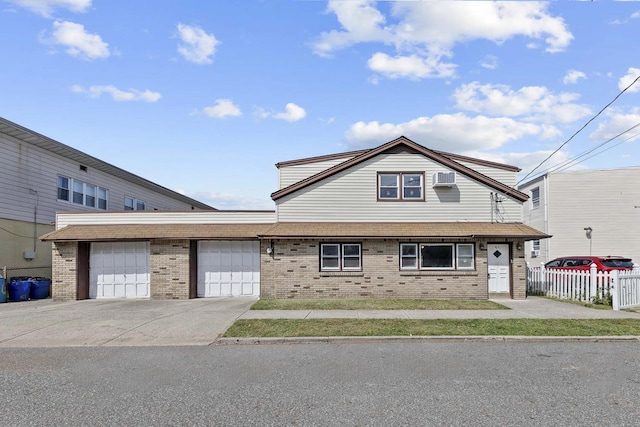 view of front facade featuring a garage