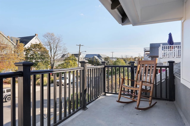 view of balcony