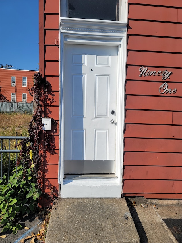 view of entrance to property