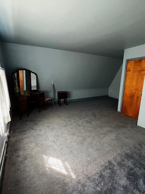 40 E 31st St, Bayonne, NJ 07002 - bonus room featuring carpet flooring and lofted ceiling