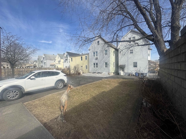 view of street with a residential view