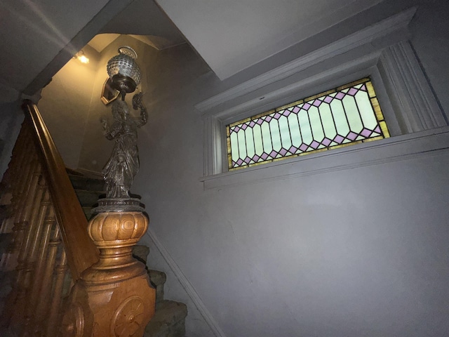 40 E 31st St, Bayonne, NJ 07002 - stairs with baseboards