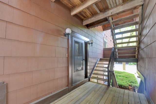 98 Sandpiper Ky, Secaucus, NJ 07094 - wooden terrace with stairs