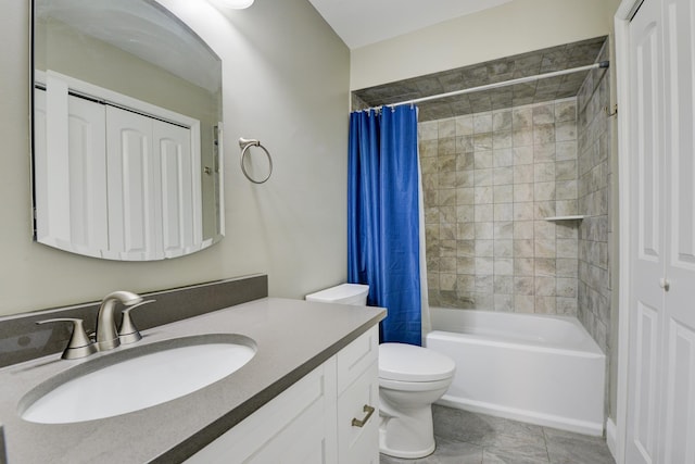 98 Sandpiper Ky, Secaucus, NJ 07094 - bathroom featuring vanity, shower / tub combo, and tile patterned flooring