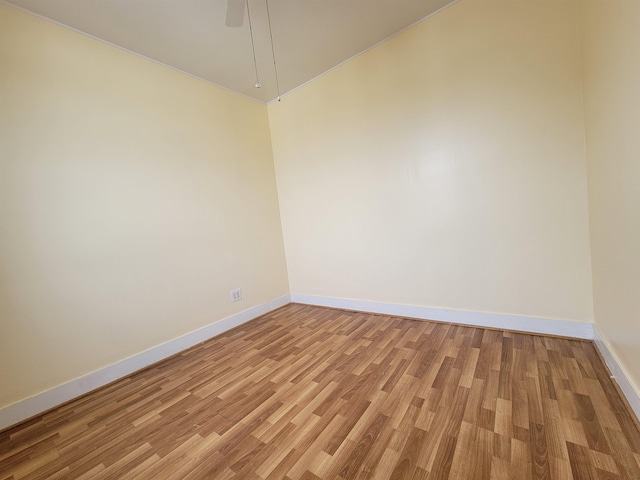 1214 79th St, North Bergen, NJ 07047 - spare room featuring light wood-style floors and baseboards