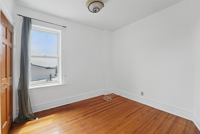 3444 John F Kennedy Blvd Unit 4F, Jersey City, NJ 07307 - spare room featuring wood finished floors and baseboards
