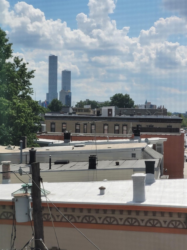 3444 John F Kennedy Blvd Unit 4F, Jersey City, NJ 07307 - view of patio / terrace with a view of skyline