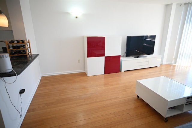 20 2nd St Unit 2111, Jersey City, NJ 07034 - living room with light wood-style floors and baseboards