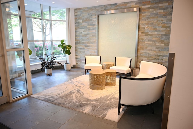 20 2nd St Unit 2111, Jersey City, NJ 07034 - building lobby with recessed lighting