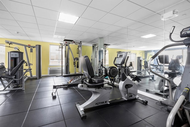 3312 Hudson Ave Unit 3H, Union City, NJ 07087 - gym with a drop ceiling