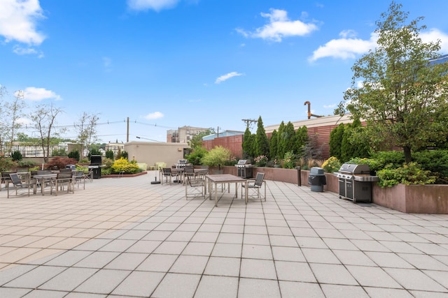 3312 Hudson Ave Unit 3H, Union City, NJ 07087 - view of patio with outdoor dining space and grilling area