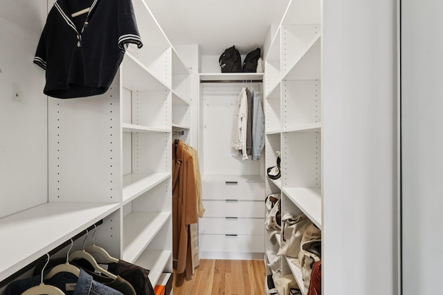 609 Jefferson St Unit 4D, Hoboken, NJ 07030 - walk in closet with light wood-type flooring