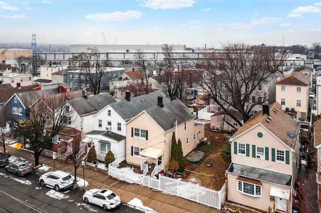 bird's eye view featuring a residential view