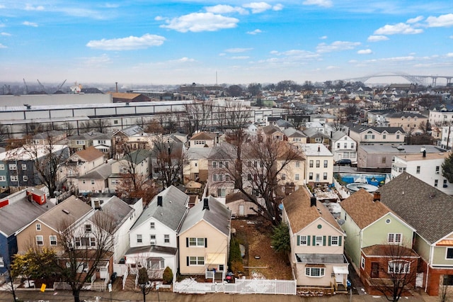 bird's eye view with a residential view