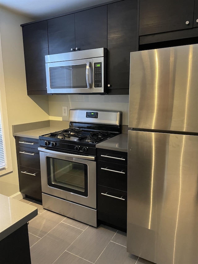 kitchen featuring appliances with stainless steel finishes