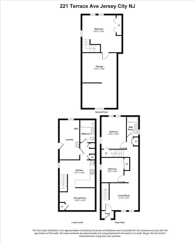 221 Terrace Ave, Jersey City, NJ 07307 - home floor plan