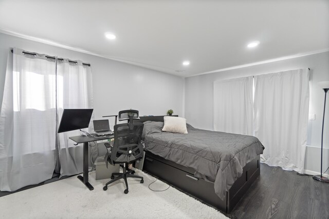 225 Freeman Ave, Jersey City, NJ 07306 - bedroom with recessed lighting and wood finished floors