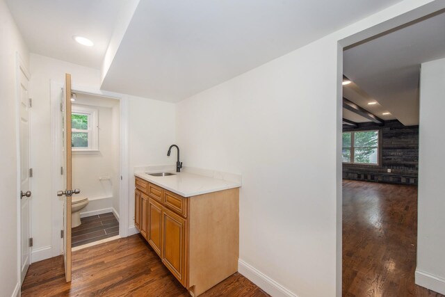 44 Grover Dr, Wayne, NJ 07470 - bathroom featuring wood finished floors, plenty of natural light, and vanity