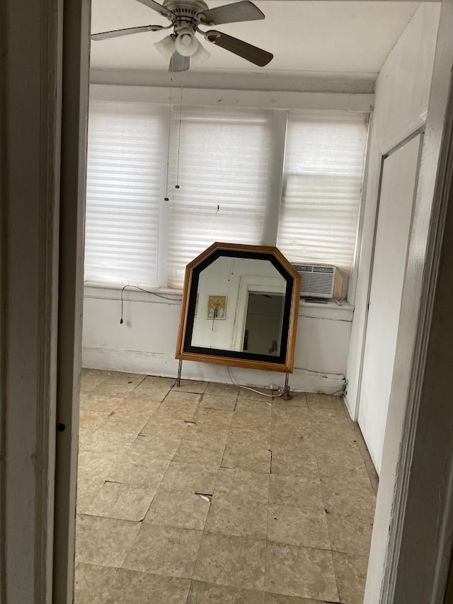 6414 Park Ave Unit 8, West New York, NJ 07093 - unfurnished sunroom with cooling unit