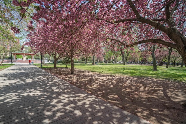 237 3rd St Unit 1, Jersey City, NJ 07302 - view of home's community featuring a gazebo and a lawn