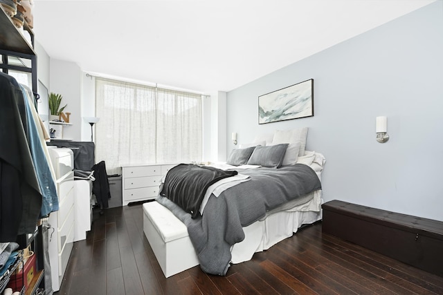 bedroom featuring wood-type flooring