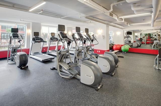 view of exercise room