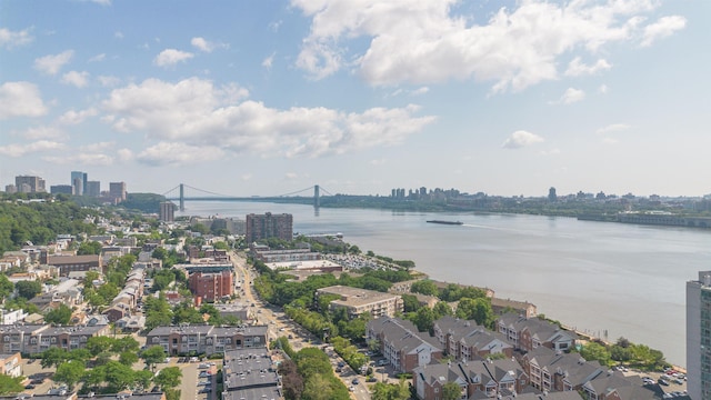 238 Undercliff Ave, Edgewater, NJ 07020 - view of urban area with a notable bridge and a large body of water