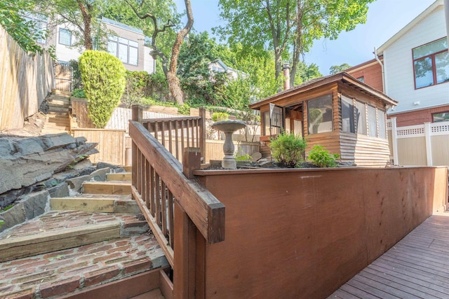 238 Undercliff Ave, Edgewater, NJ 07020 - view of wooden terrace