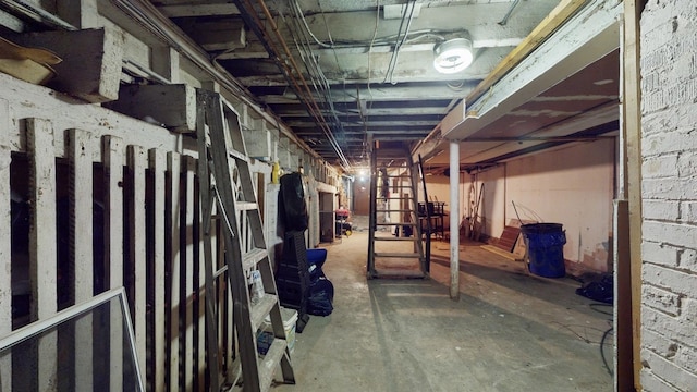 view of basement