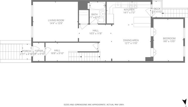908 Garden St Unit 1, Hoboken, NJ 07030 - floor plan / room layout