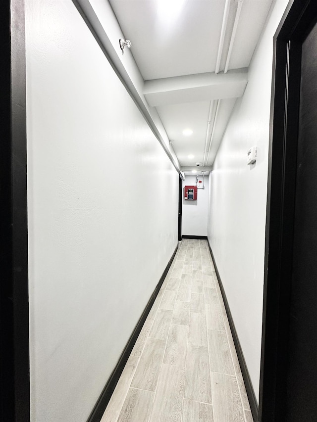 552 38th St Unit B4, Union City, NJ 07086 - corridor featuring light wood finished floors and baseboards