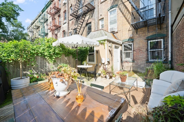 233 Summit Ave, Jersey City, NJ 07304 - view of patio with cooling unit