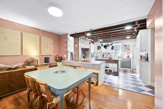 233 Summit Ave, Jersey City, NJ 07304 - dining room featuring light wood-style floors
