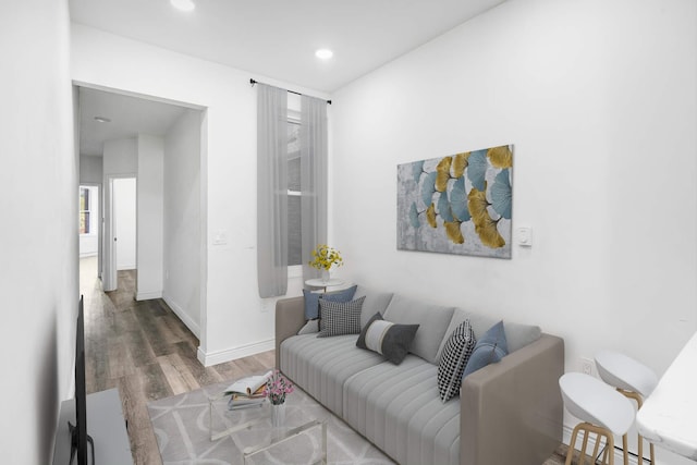 609 New York Ave Unit 2L, Union City, NJ 07087 - living area with wood finished floors and recessed lighting