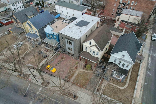 aerial view featuring a residential view