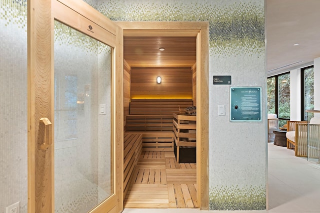 view of sauna / steam room