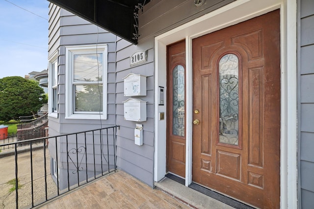 2105 Palisade Ave, Union City, NJ 07087 - view of exterior entry with a porch