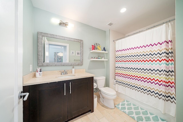 1025 Maxwell Ln Unit 304, Hoboken, NJ 07030 - bathroom featuring toilet, visible vents, tile patterned flooring, and vanity