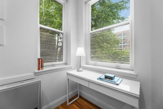 264 9th St Unit 2R, Jersey City, NJ 07302 - unfurnished office with dark wood-style flooring