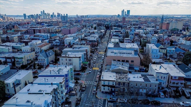 drone / aerial view featuring a view of city