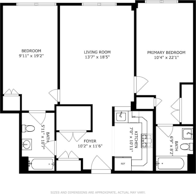 45 Broadway Unit 204, Jersey City, NJ 07306 - home floor plan