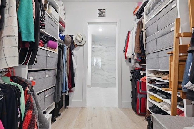 226 Bay St Unit 1, Jersey City, NJ 07302 - walk in closet featuring wood finished floors