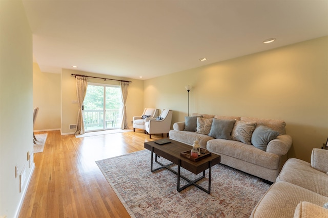 12 Davey Dr, West Orange, NJ 07052 - living room featuring light wood-style flooring and recessed lighting