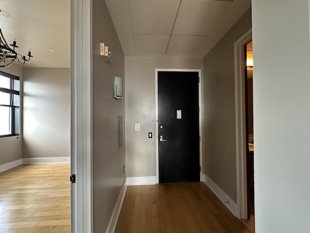 4 Beacon Way Unit 1001, Jersey City, NJ 07304 - hall featuring light wood-style flooring and baseboards