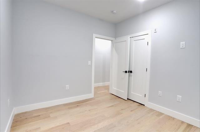 443 Bergen Ave Unit 3, Jersey City, NJ 07304 - unfurnished bedroom with light wood-style floors and a closet