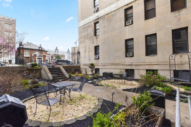 view of community featuring a patio area