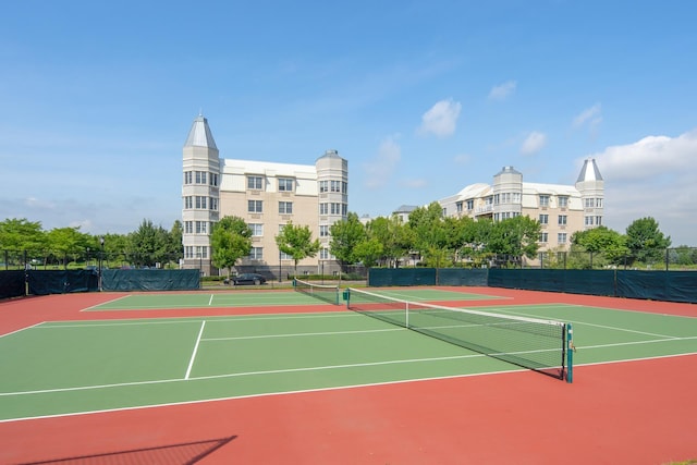 15 Enterprise Ct Unit 211, Jersey City, NJ 07305 - view of tennis court featuring community basketball court and fence