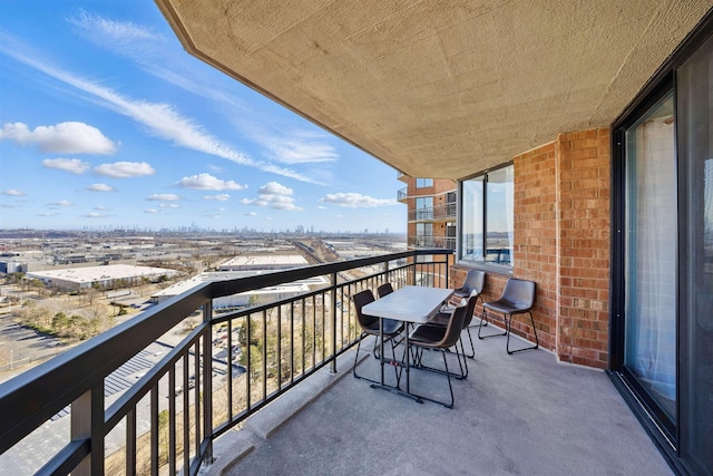 view of balcony