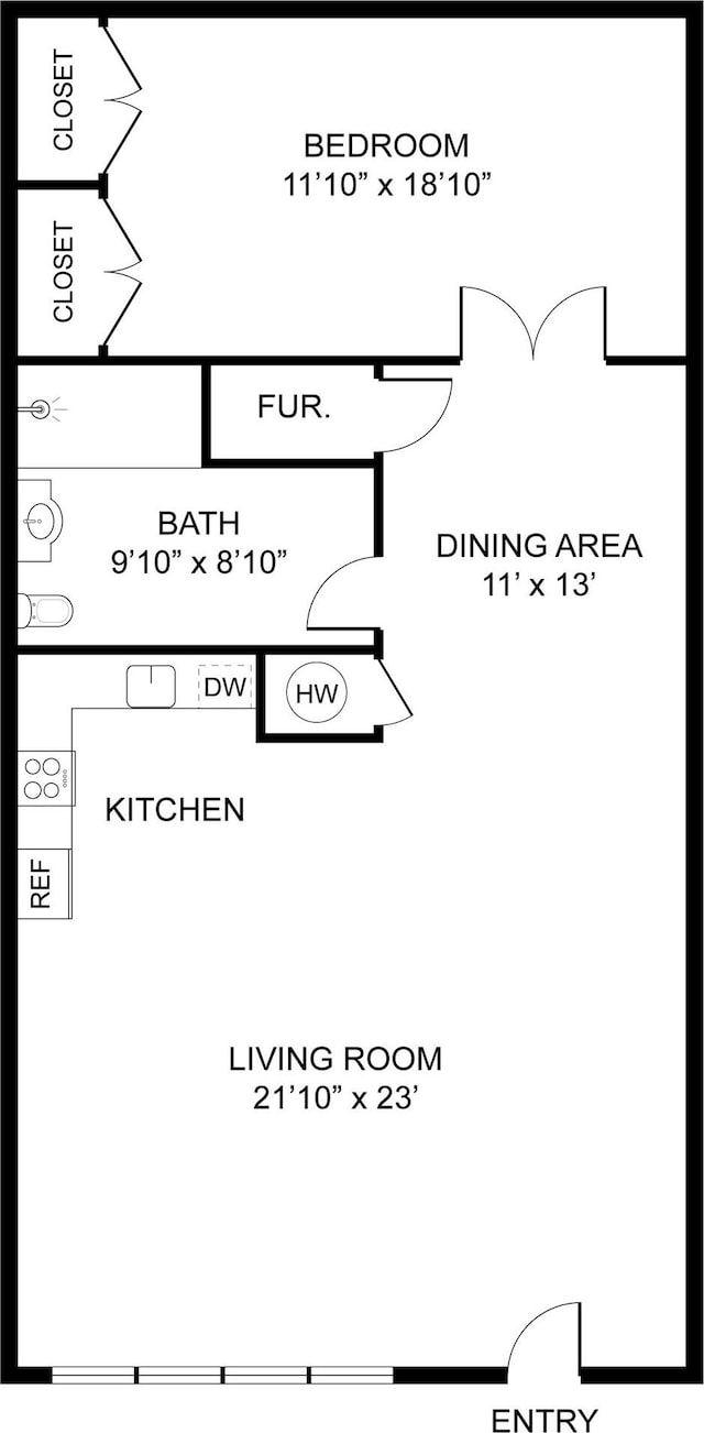 300 Communipaw Ave Unit 17, Jersey City, NJ 07304 - floor plan / room layout