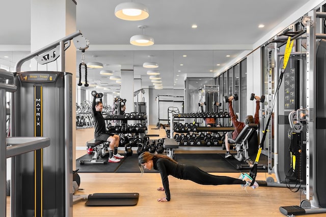 320 Adolphus Ave Unit 321-A, Cliffside Park, NJ 07010 - view of workout area